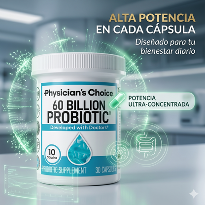 Probiótico 60 Billones CFU – Salud Digestiva, Inmunidad y Bienestar Total