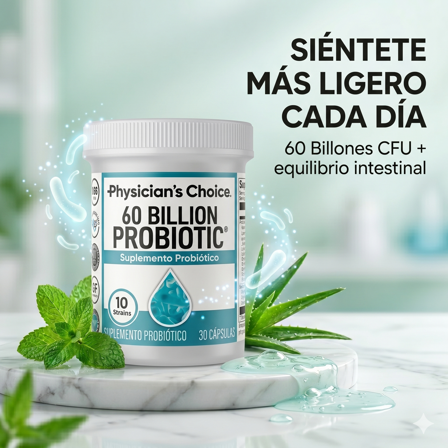 Probiótico 60 Billones CFU – Salud Digestiva, Inmunidad y Bienestar Total