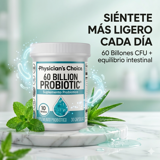 Probiótico 60 Billones CFU – Salud Digestiva, Inmunidad y Bienestar Total