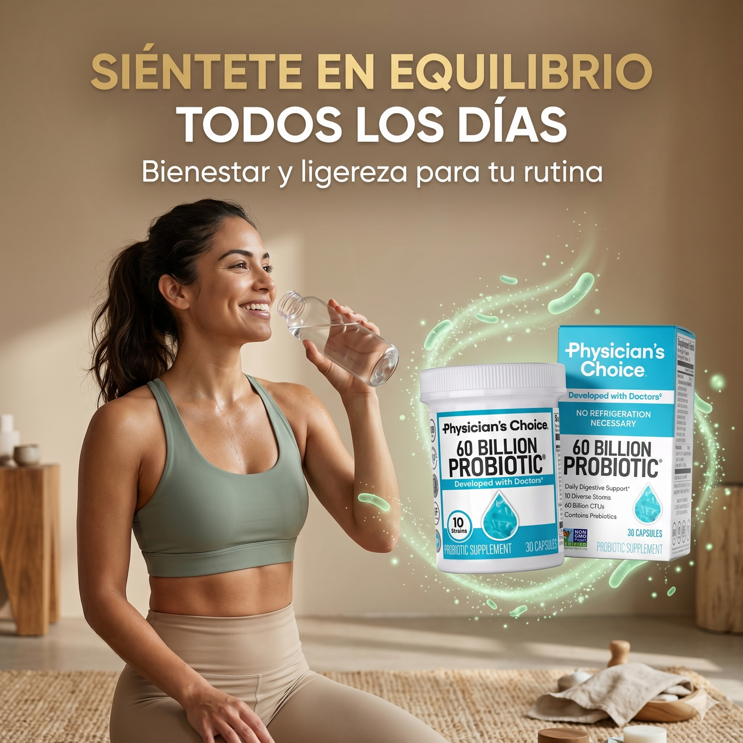 Probiótico 60 Billones CFU – Salud Digestiva, Inmunidad y Bienestar Total